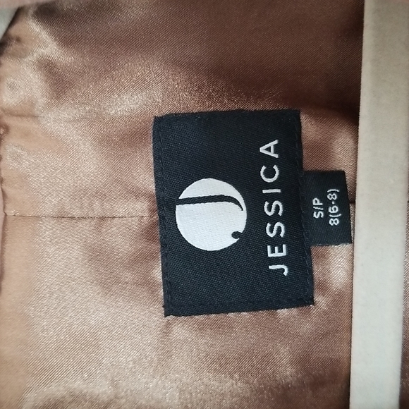 Jessica winter wool coat on camel color - Picture 4 of 9